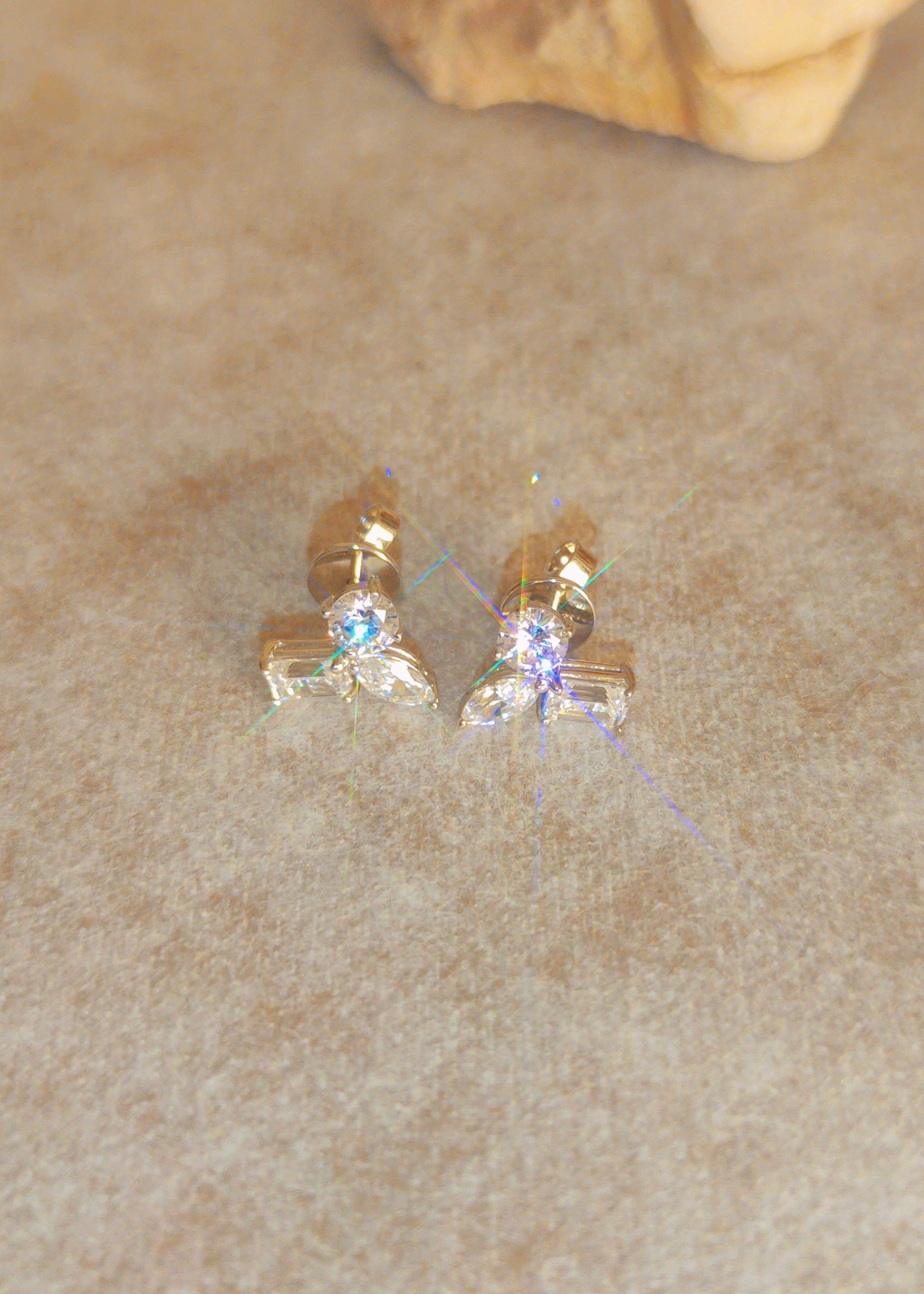 Prism Cluster Studs