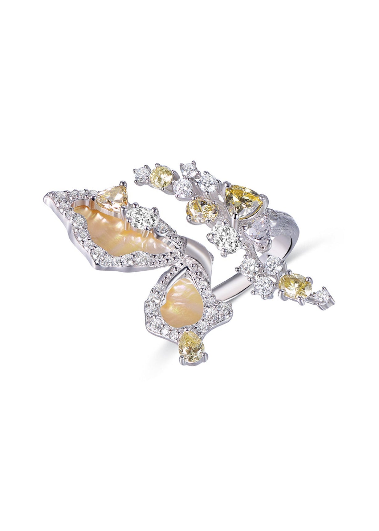 Butterfly Bloom Rose Ring