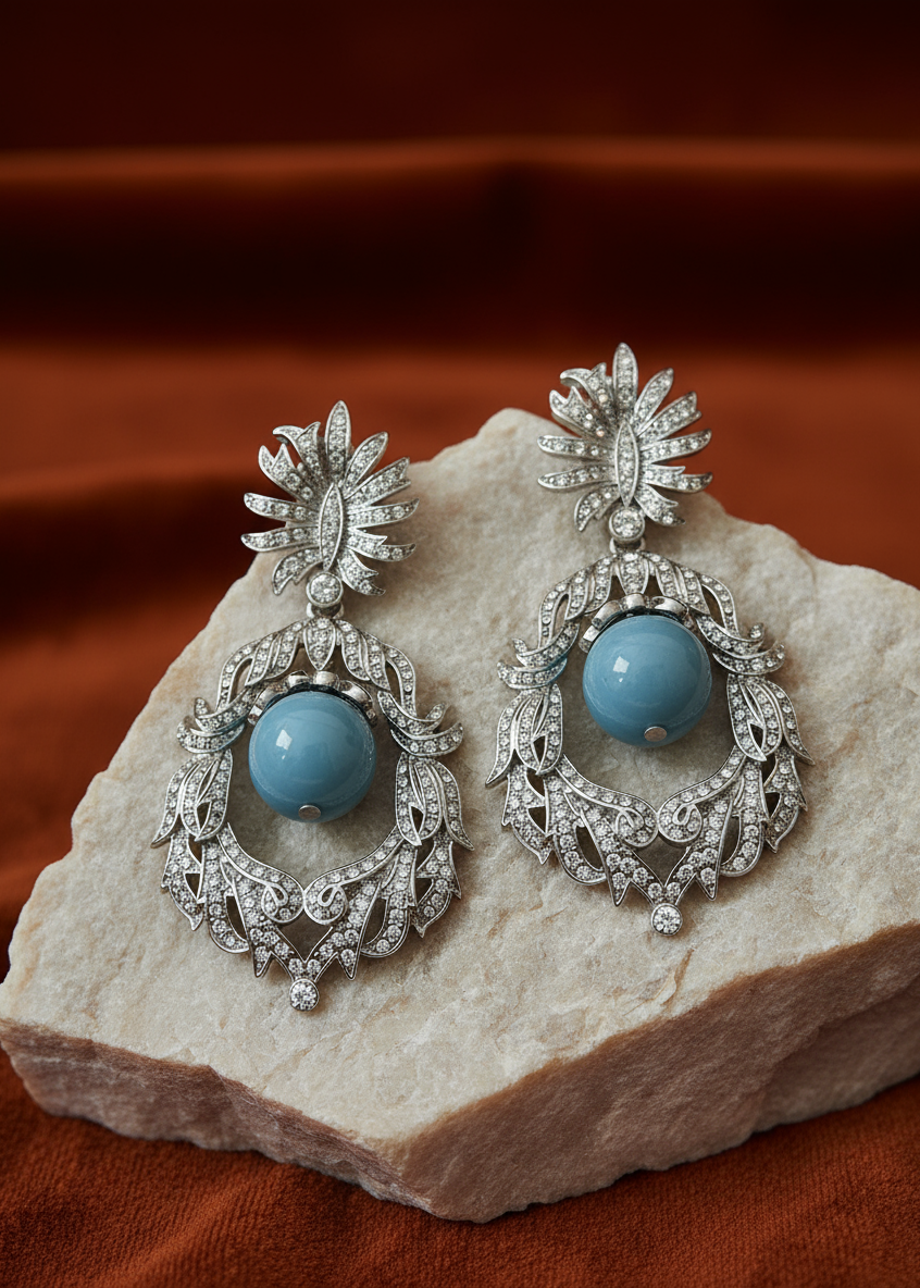 Turquoise Halo Drops
