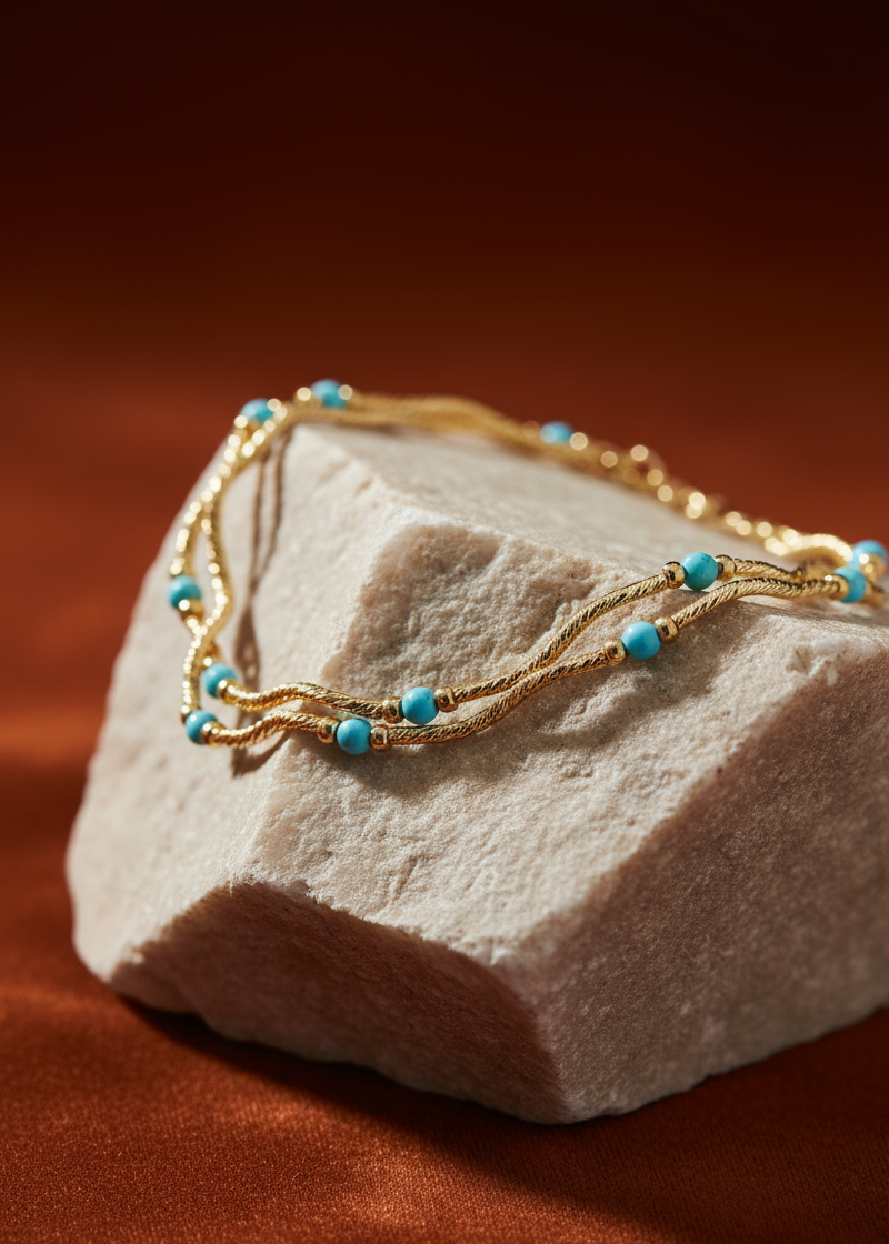 Turquoise Rope Necklace
