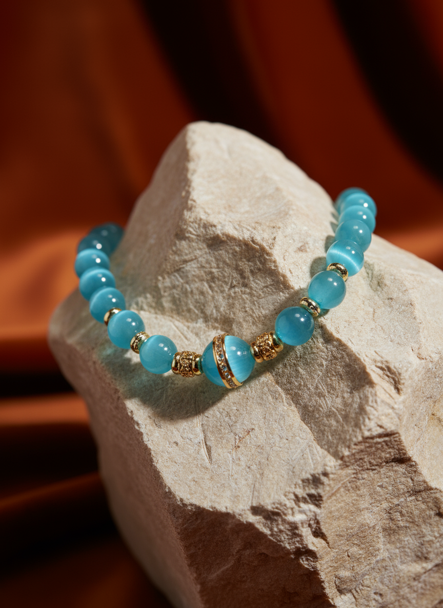 Celeste Cat-Eye Strand