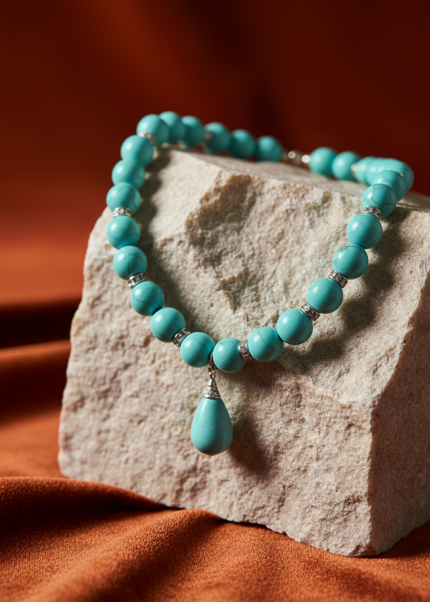 Turquoise Drop Necklace