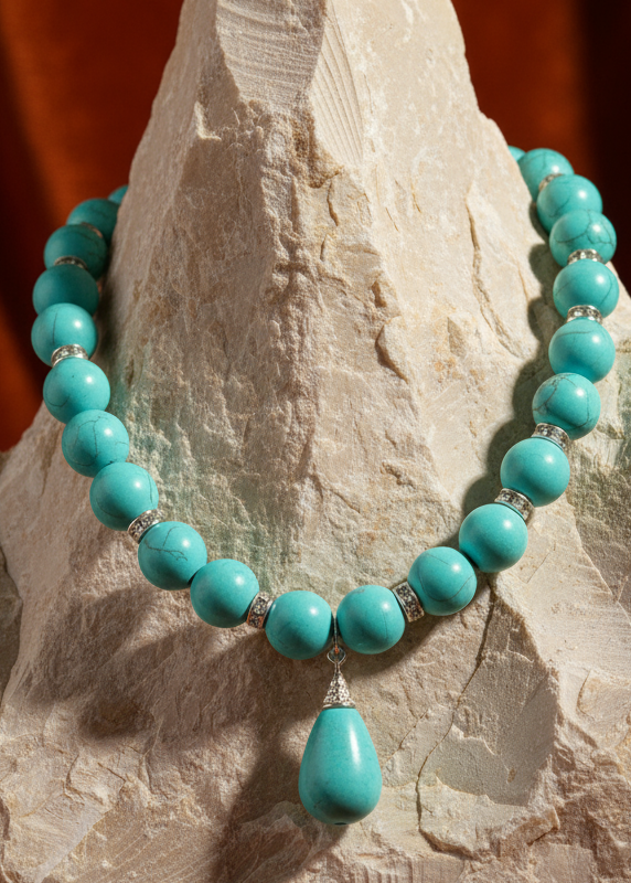 Turquoise Drop Necklace