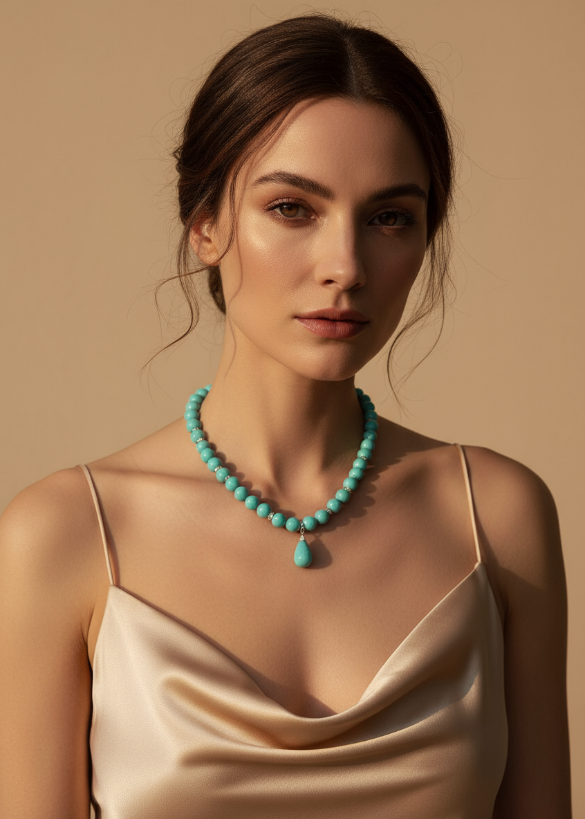 Turquoise Drop Necklace