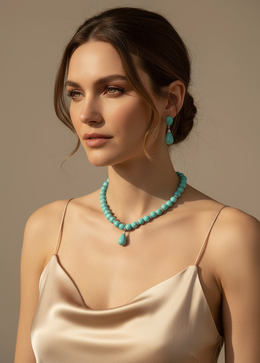 Turquoise Drop Necklace