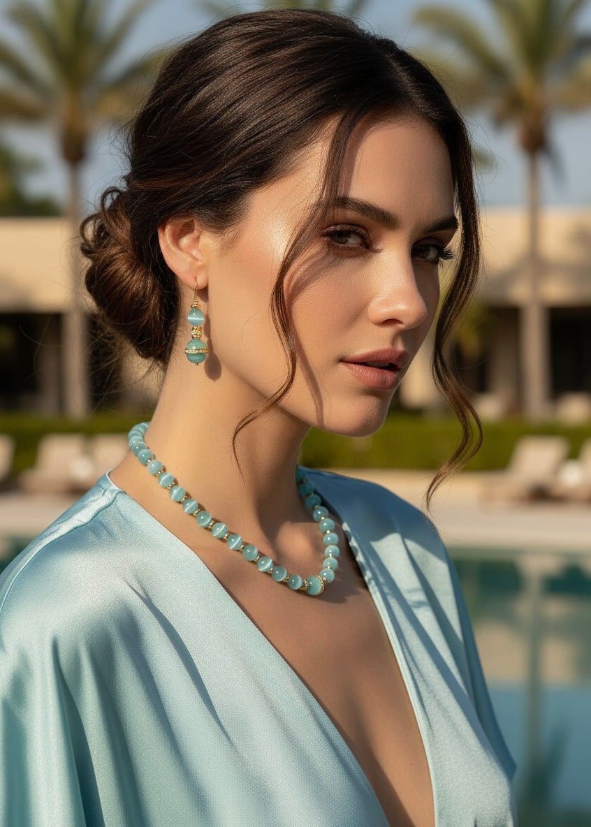 Celeste Cat-Eye Strand