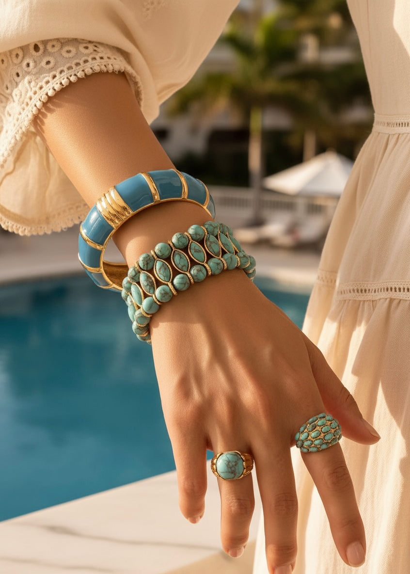 Turquoise Marquise Bracelet