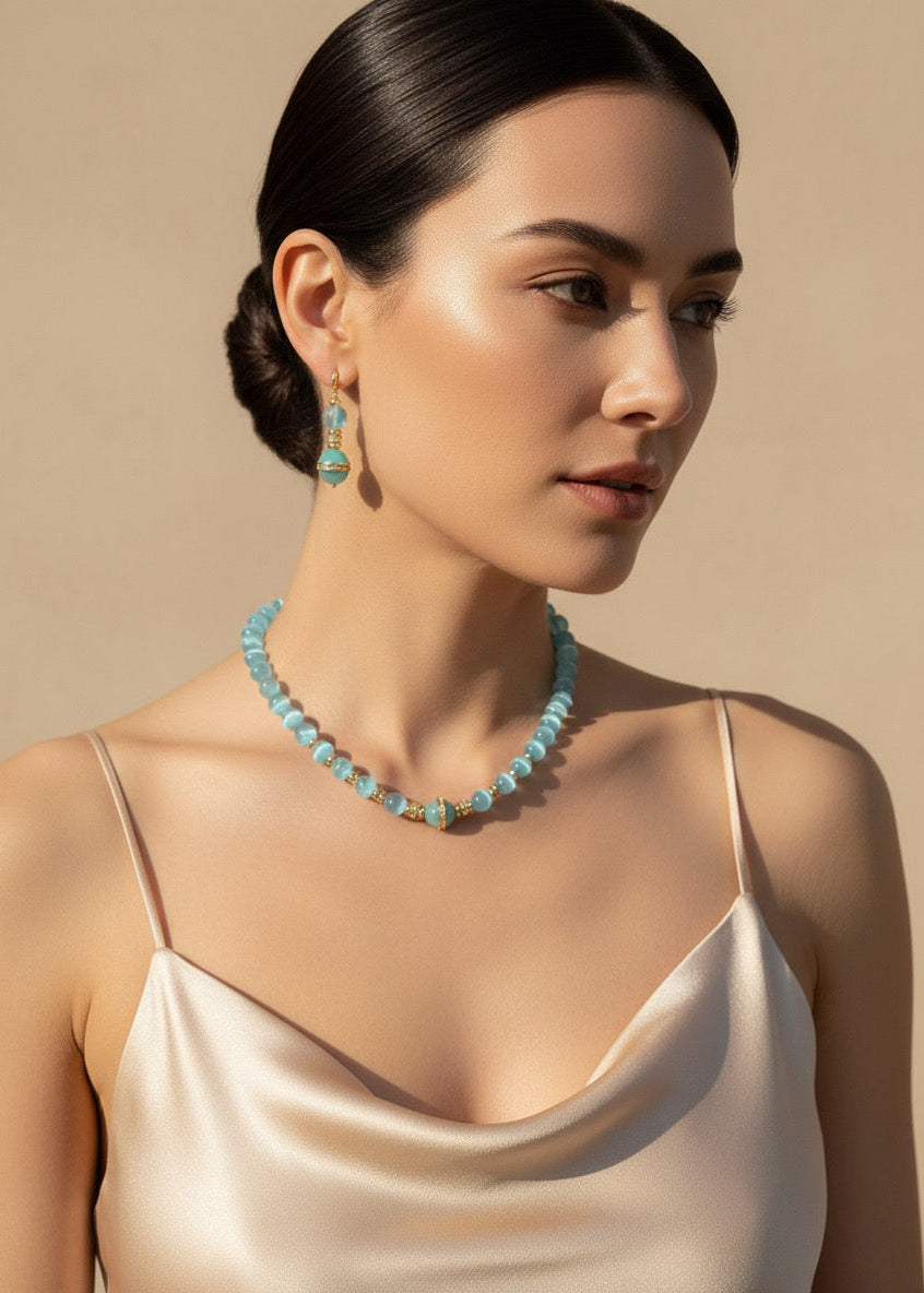 Celeste Cat-Eye Strand