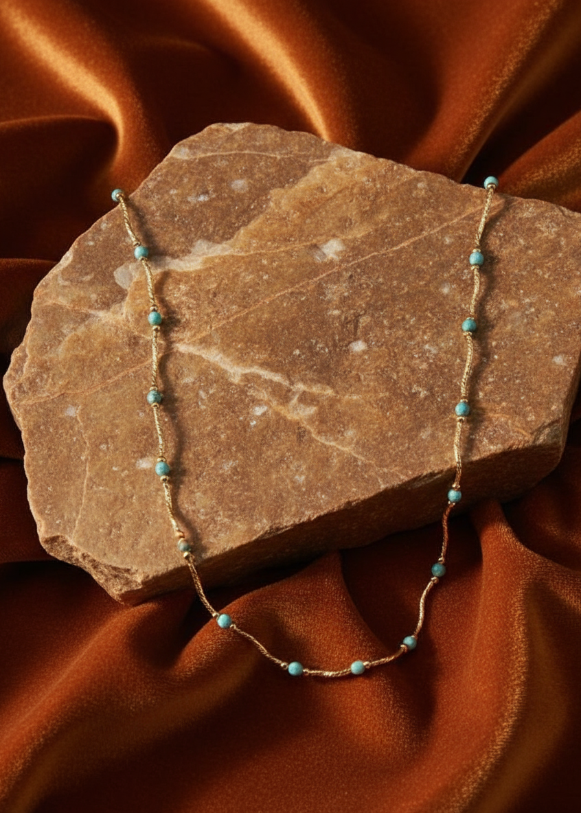 Turquoise Rope Necklace