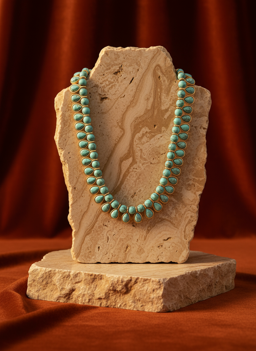 Turquoise Bloom Collar