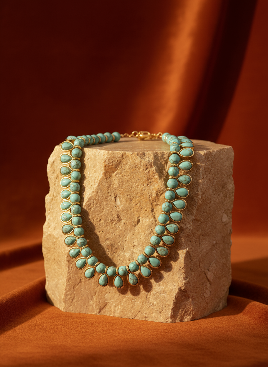 Turquoise Bloom Collar