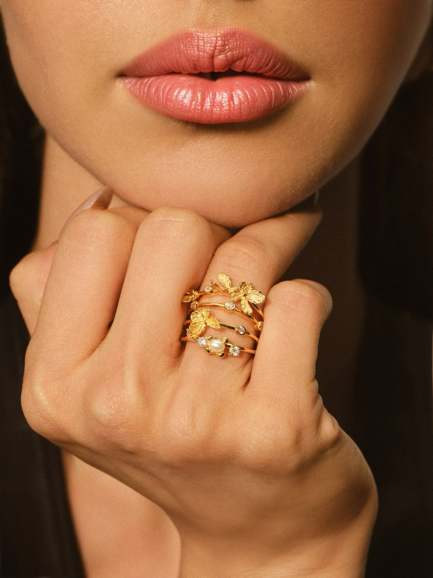 Butterfly Dusk Ring Set