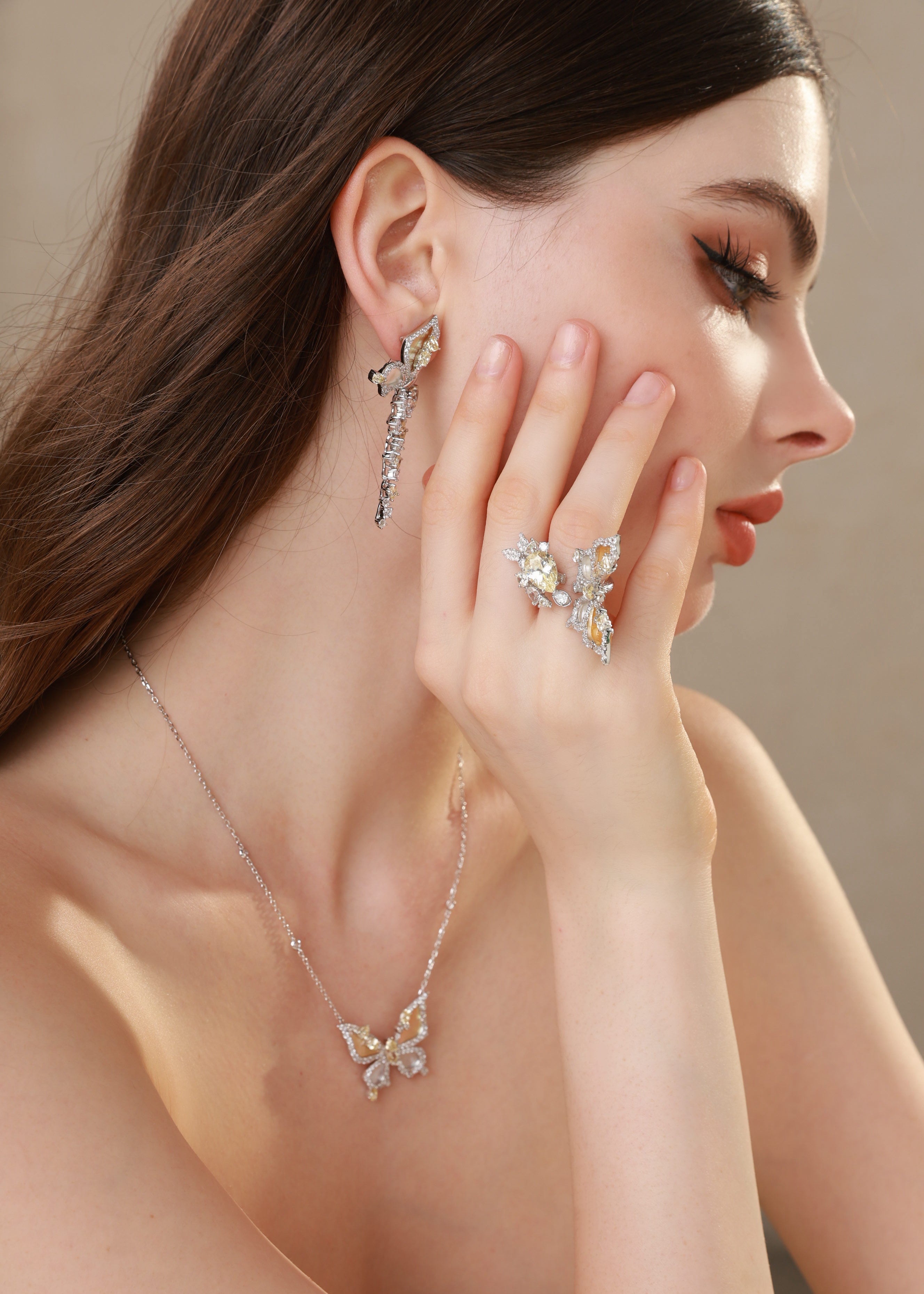 Butterfly Bloom Pendant Necklace
