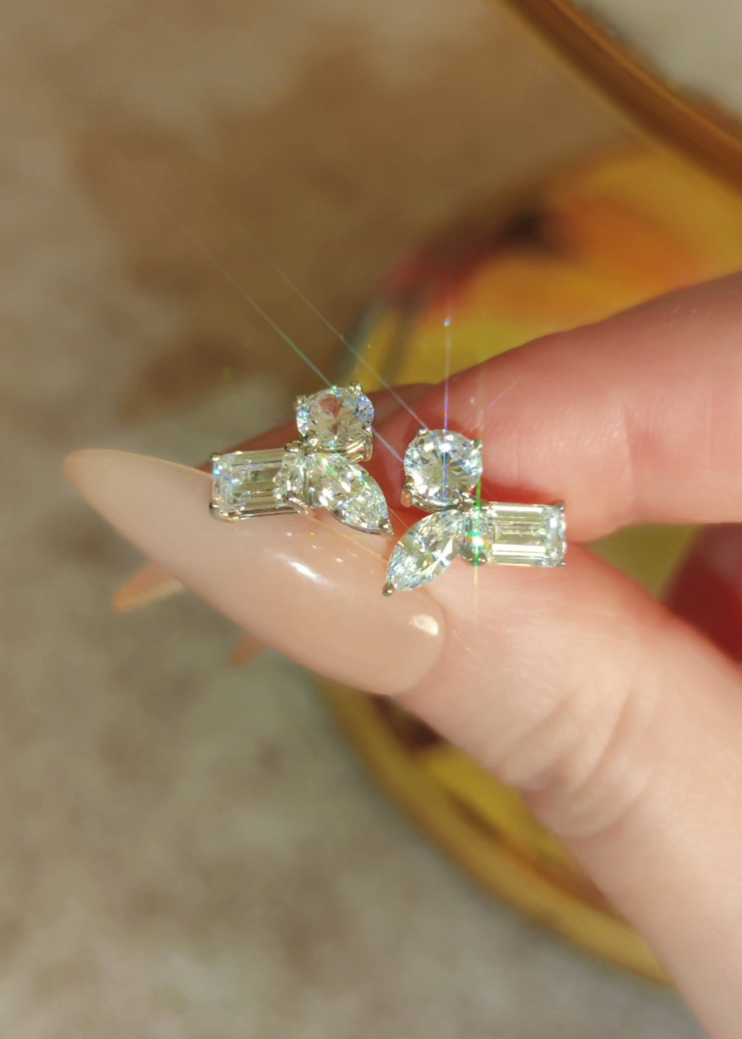 Prism Cluster Studs