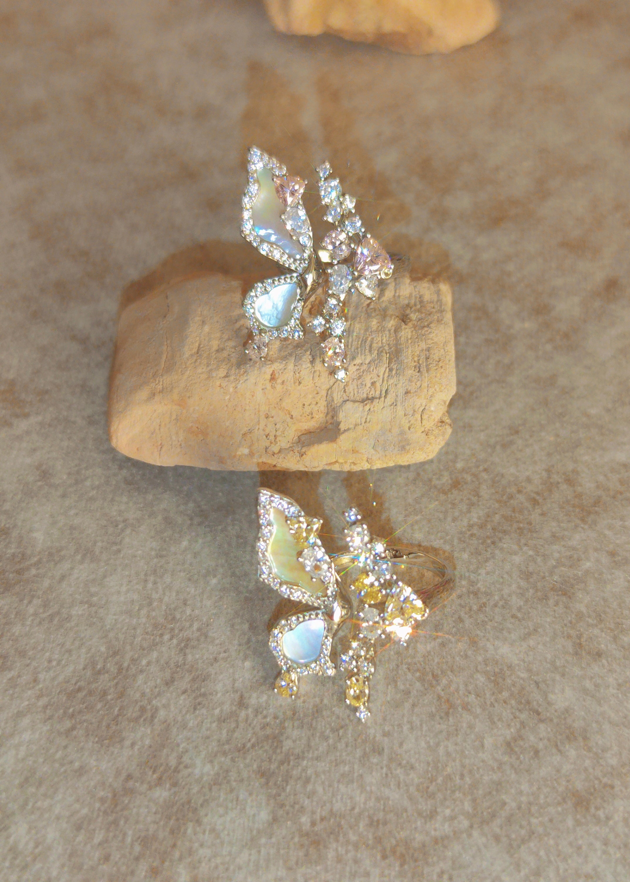 Butterfly Bloom Rose Ring