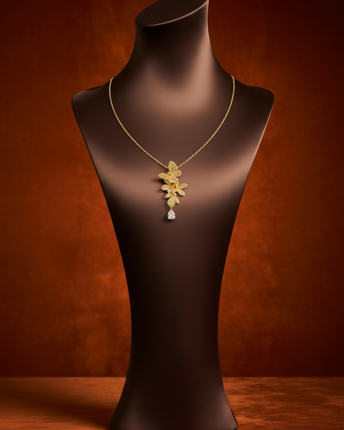 Butterfly Dusk Pendant Necklace