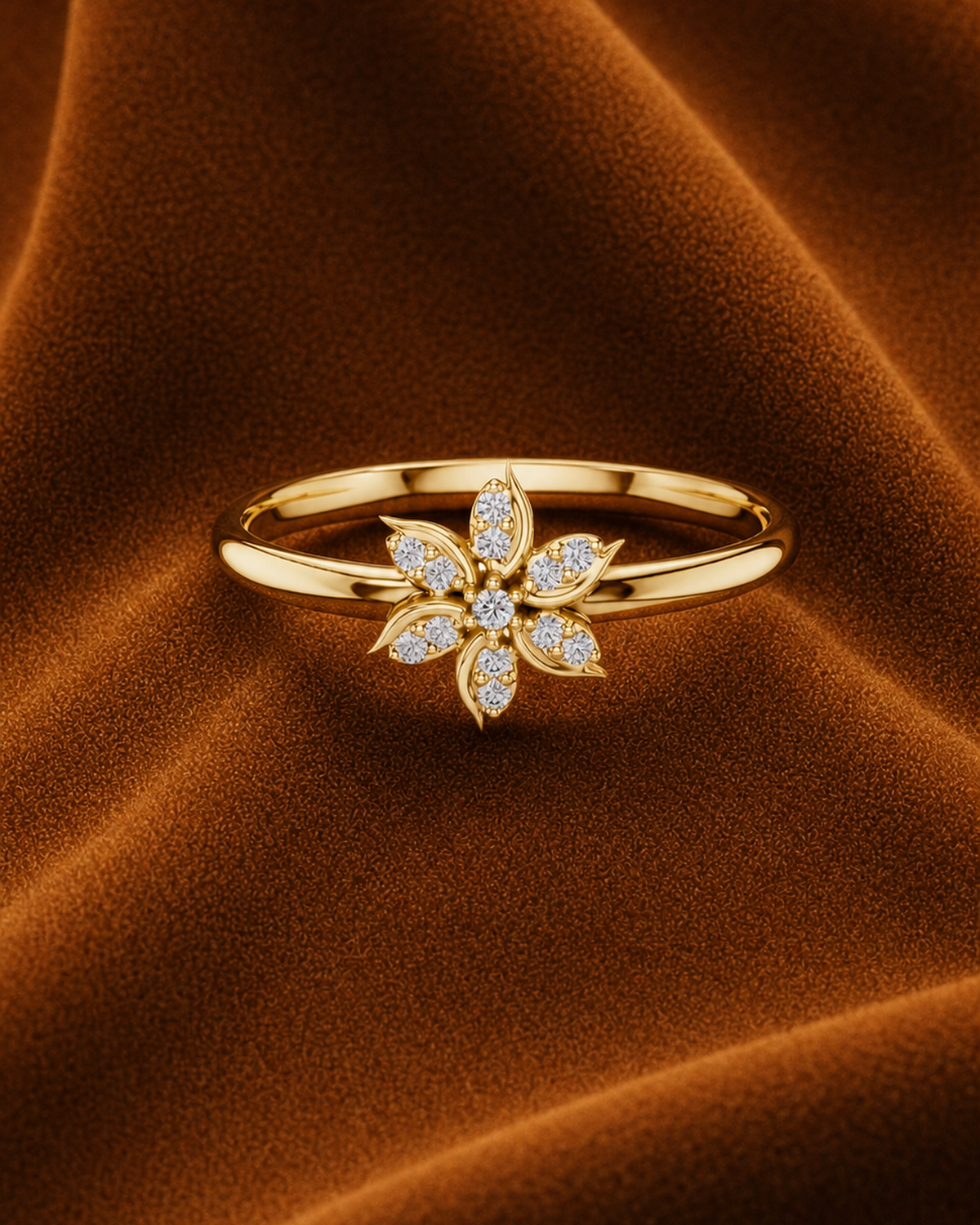 Six-Petal Blossom Ring by MONICONIC