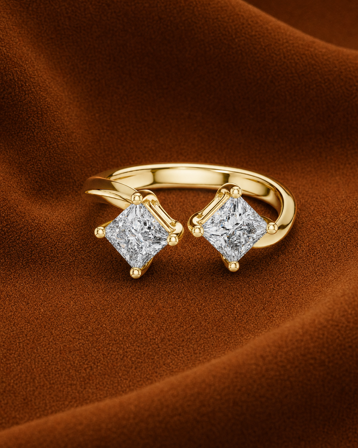 Princess Toi et Moi Ring by MONICONIC