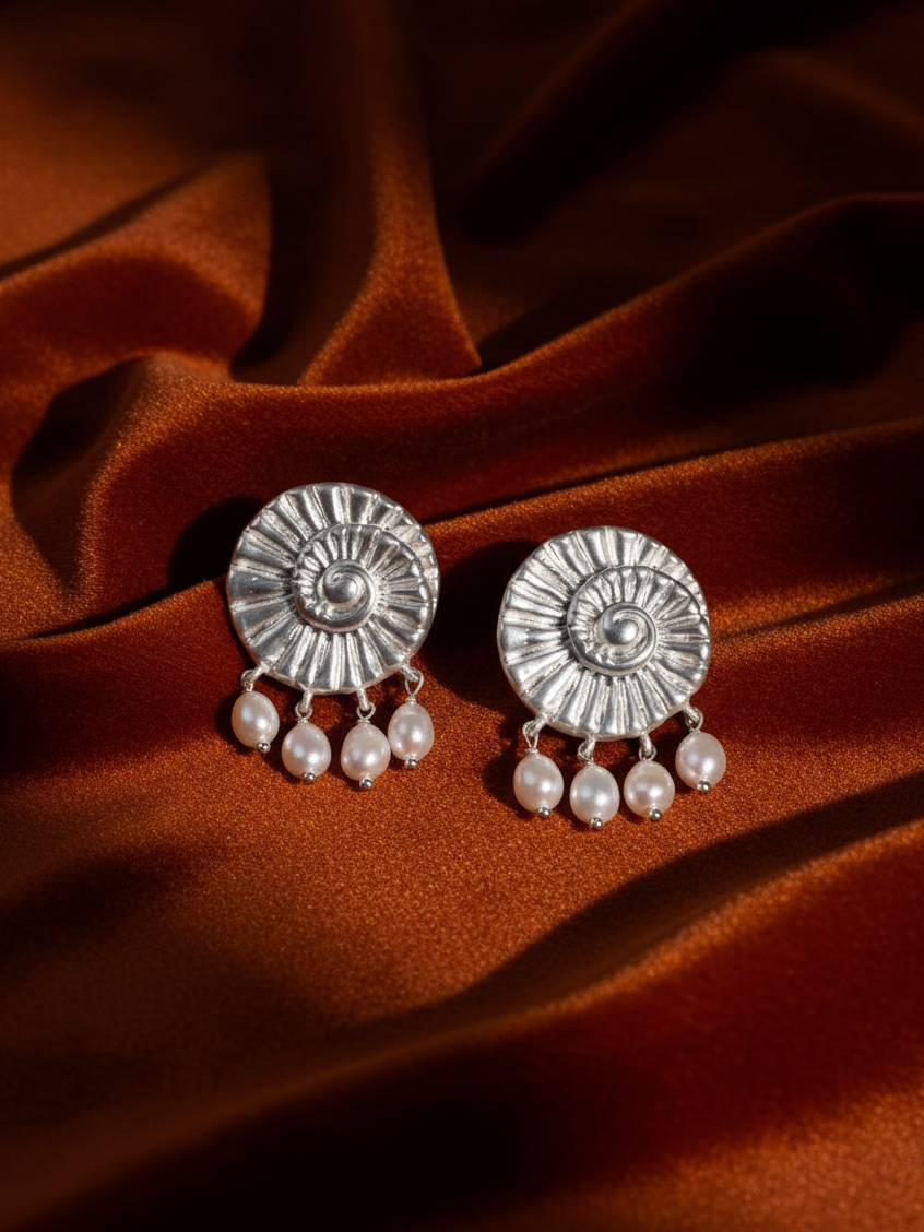 Nautilus Drop Studs