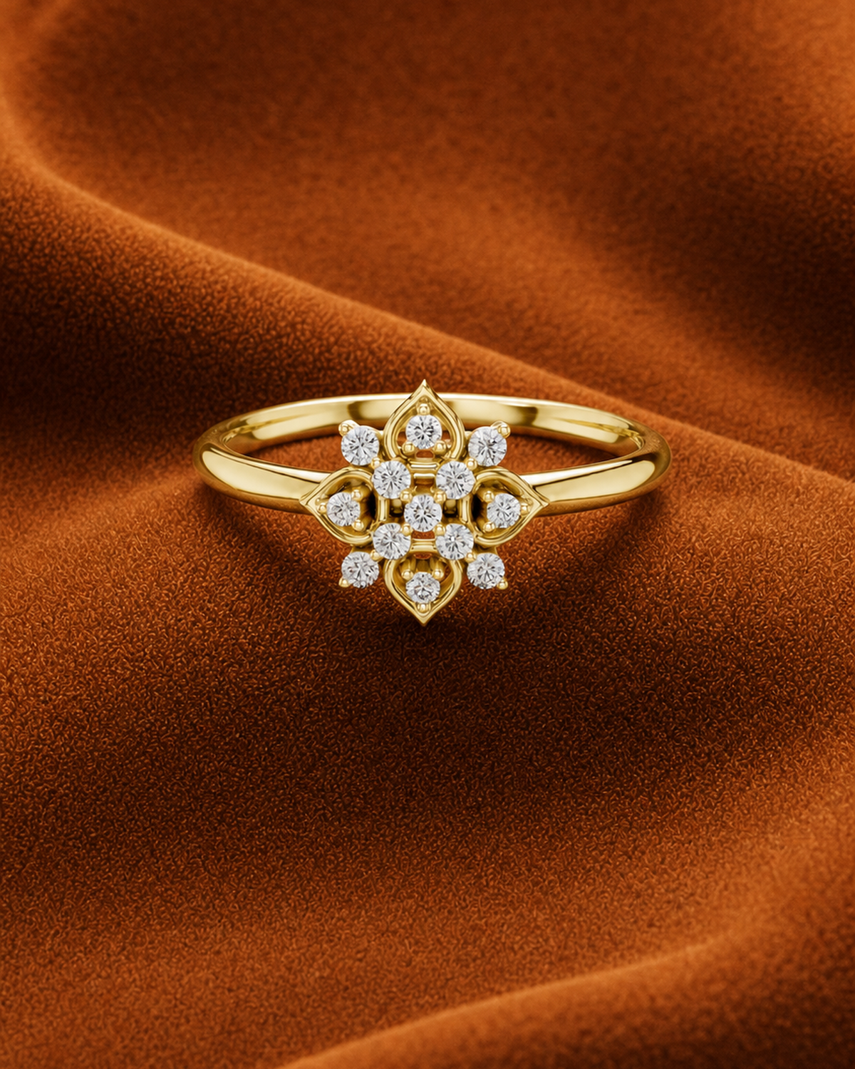 Quatrefoil Cluster Ring by MONICONIC