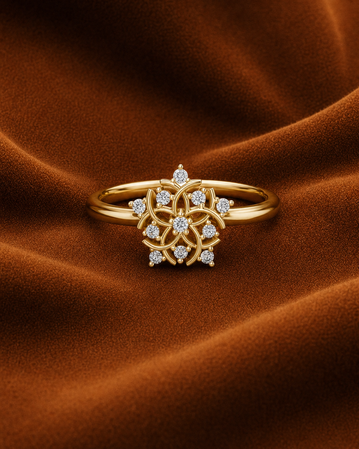 Floral Rosette Ring by MONICONIC