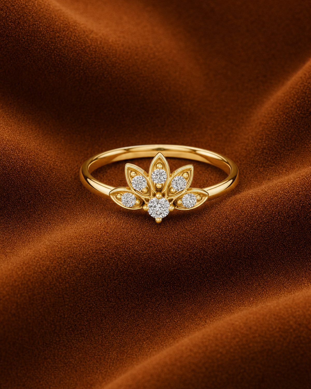 Lotus Petal Ring by MONICONIC