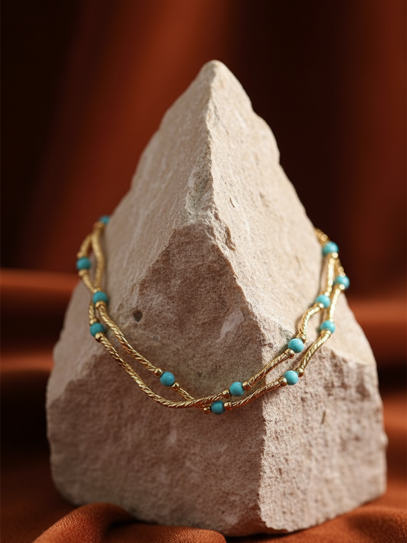 Turquoise Rope Necklace