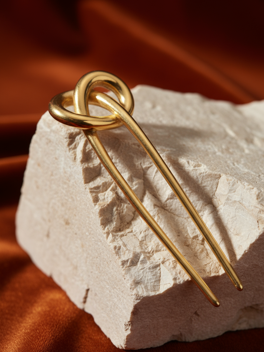 Knotted Form French Pin