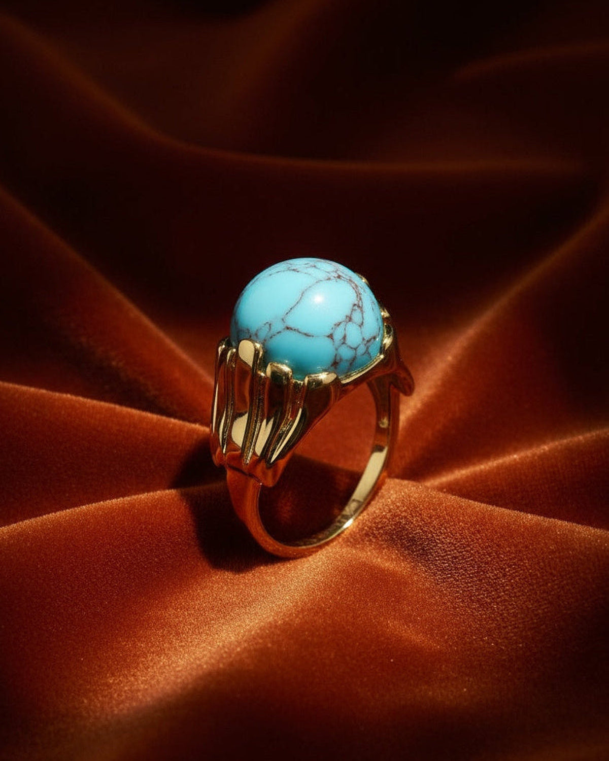 Turquoise Crest Ring
