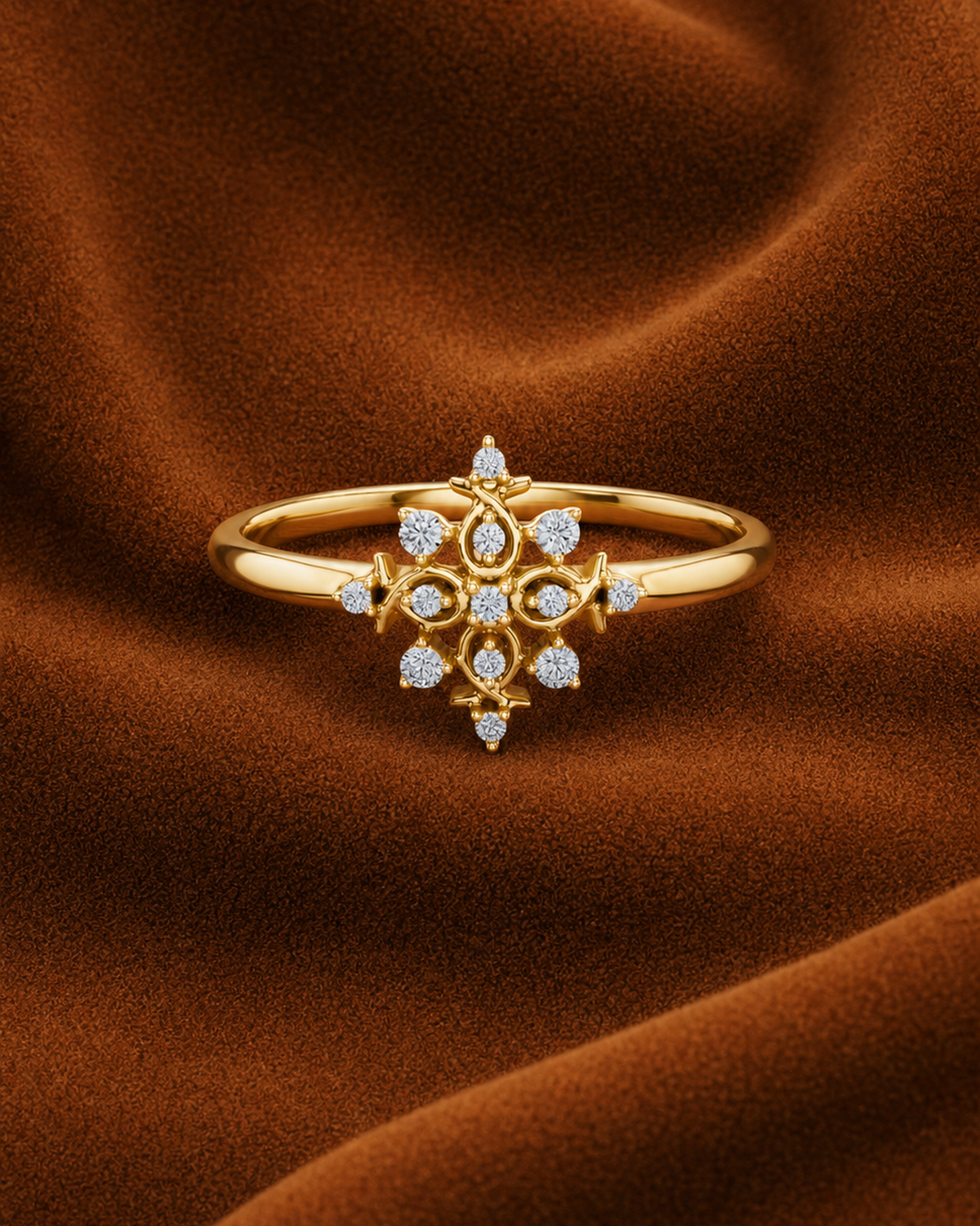 Starburst Cross Ring by MONICONIC