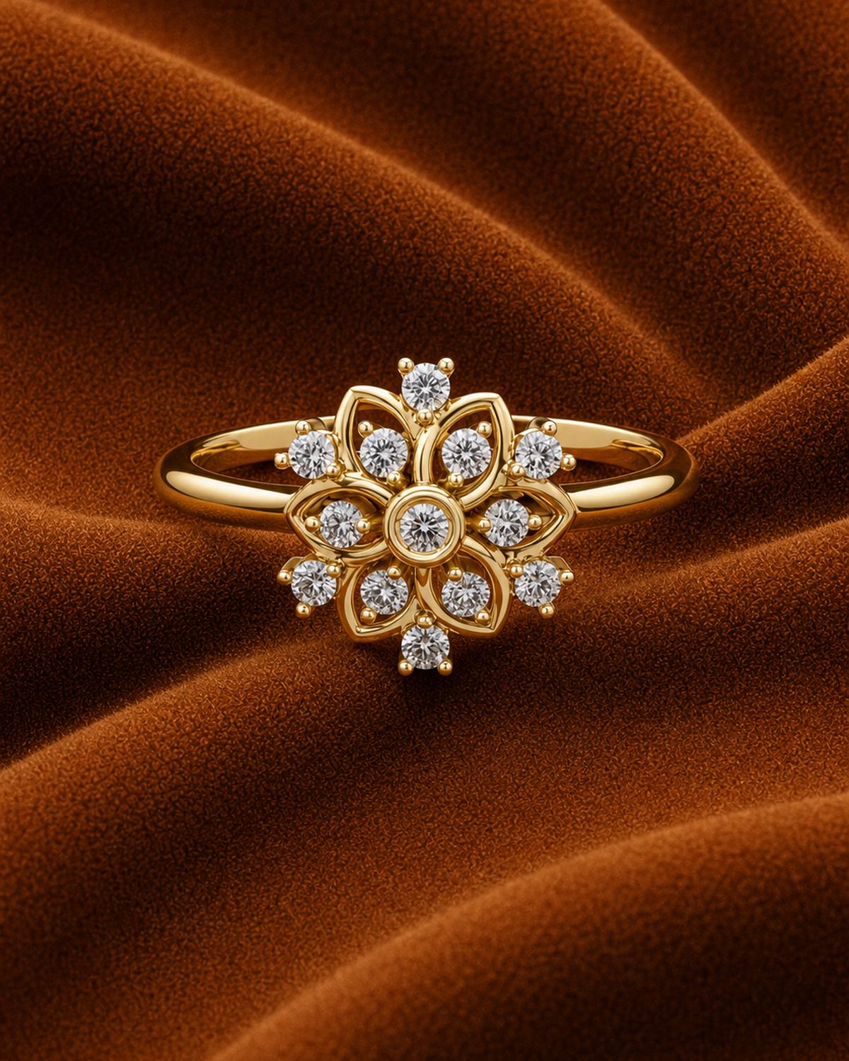 Petal Rosette Ring by MONICONIC