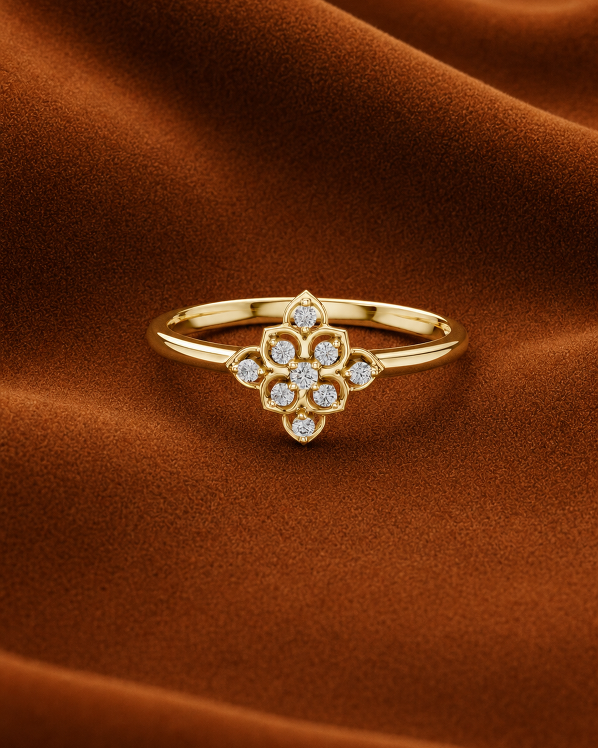 Quatrefoil Cluster Ring by MONICONIC