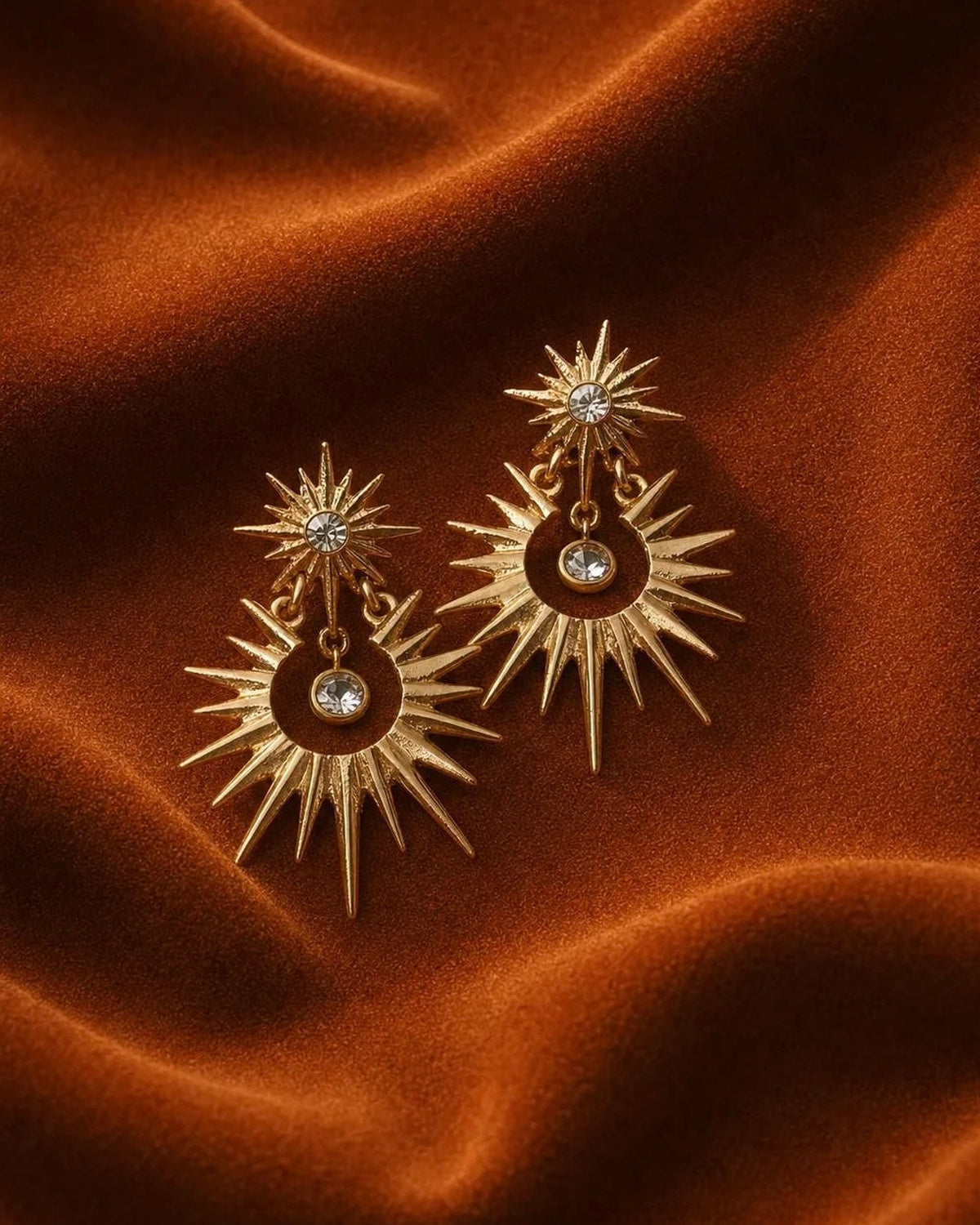 Sunburst Drop Earrings