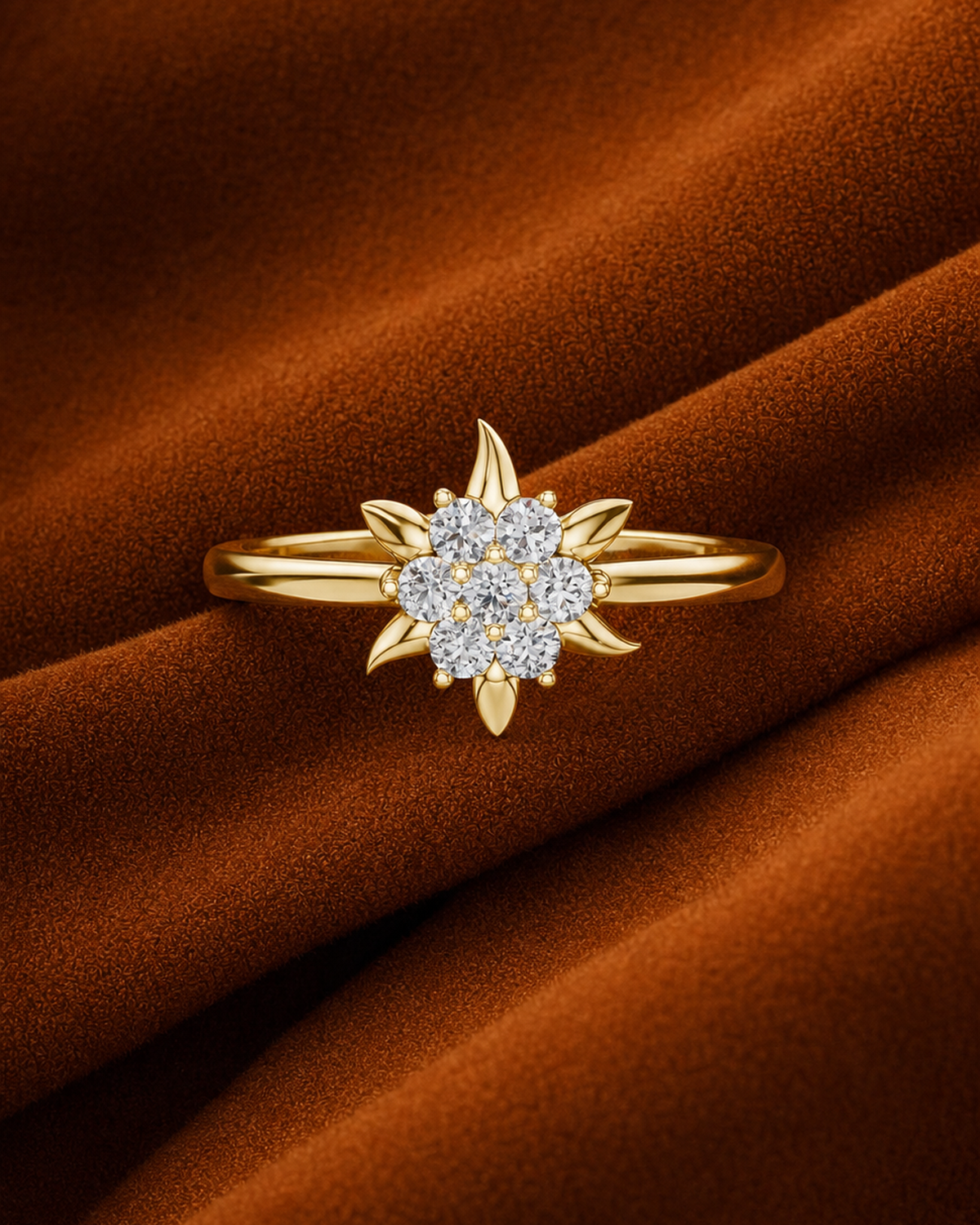 Starburst Petal Ring by MONICONIC