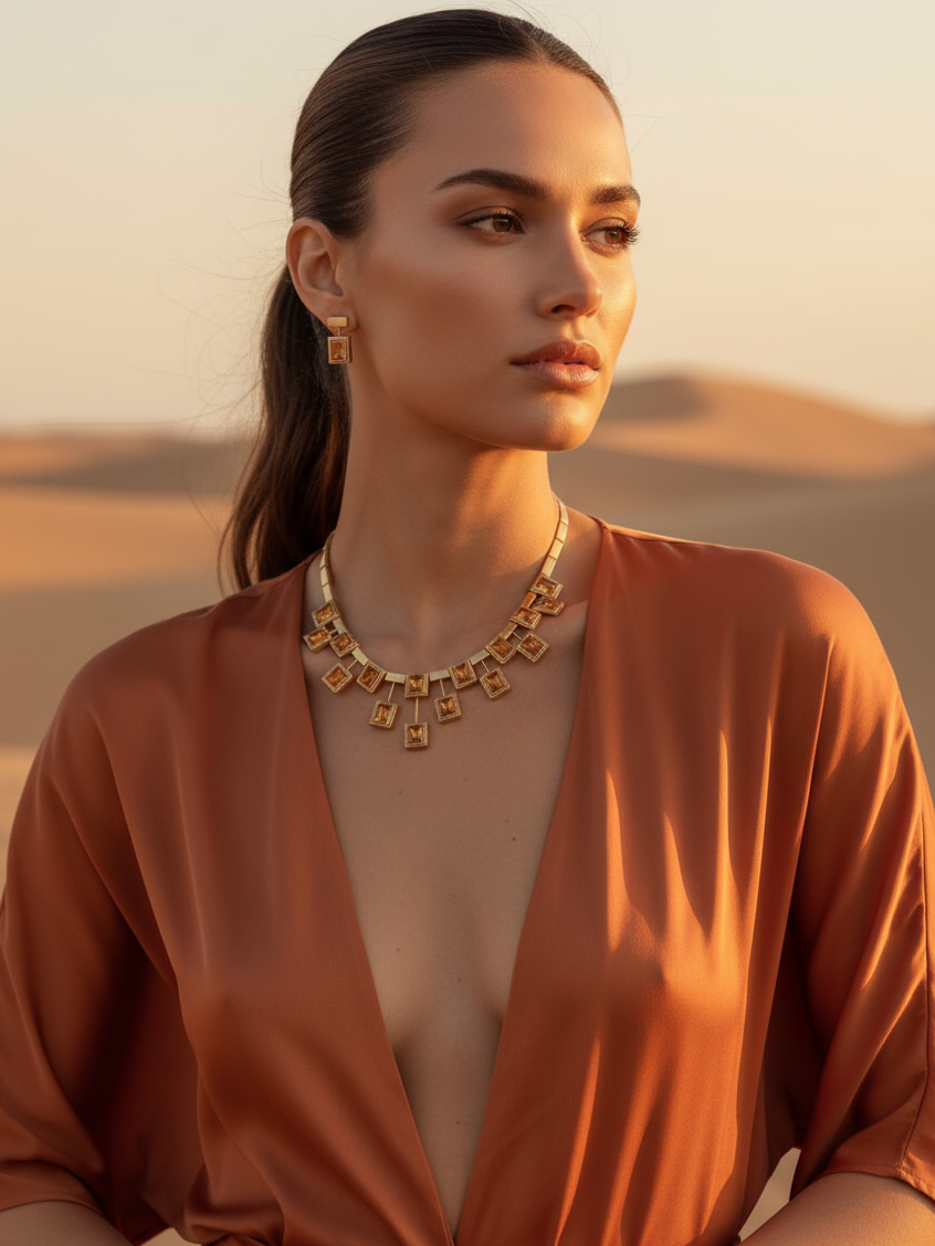 Sahara Frame Necklace