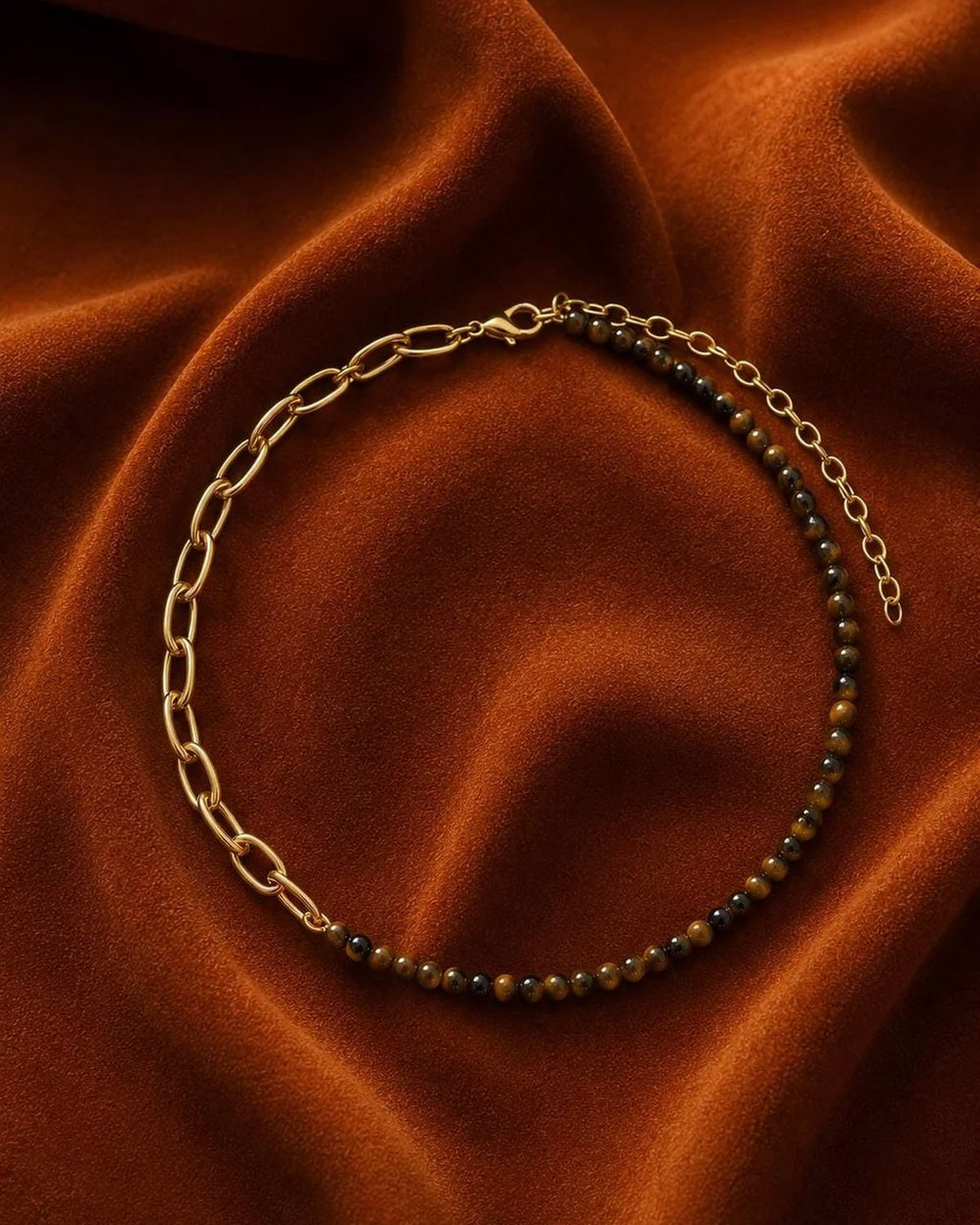 Tiger’s Eye Chain Necklace