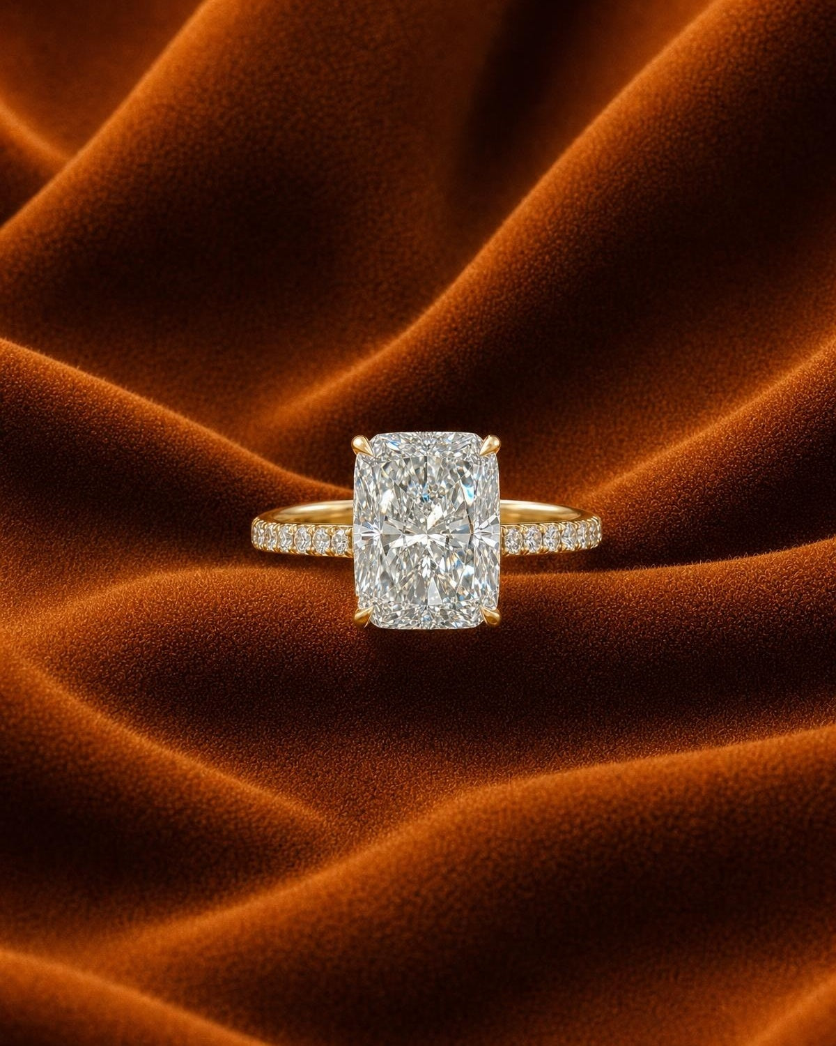 Cushion Pavé Ring by MONICONIC