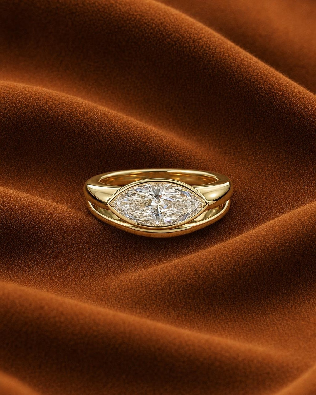 Marquise Crossover Ring by MONICONIC