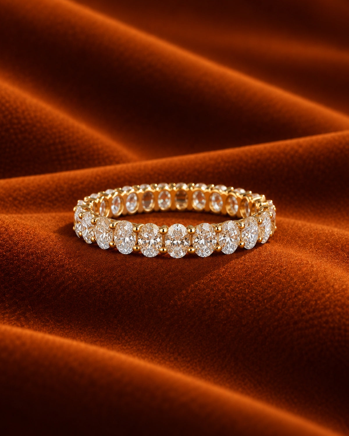 Nova Oval Eternity Ring by MONICONIC