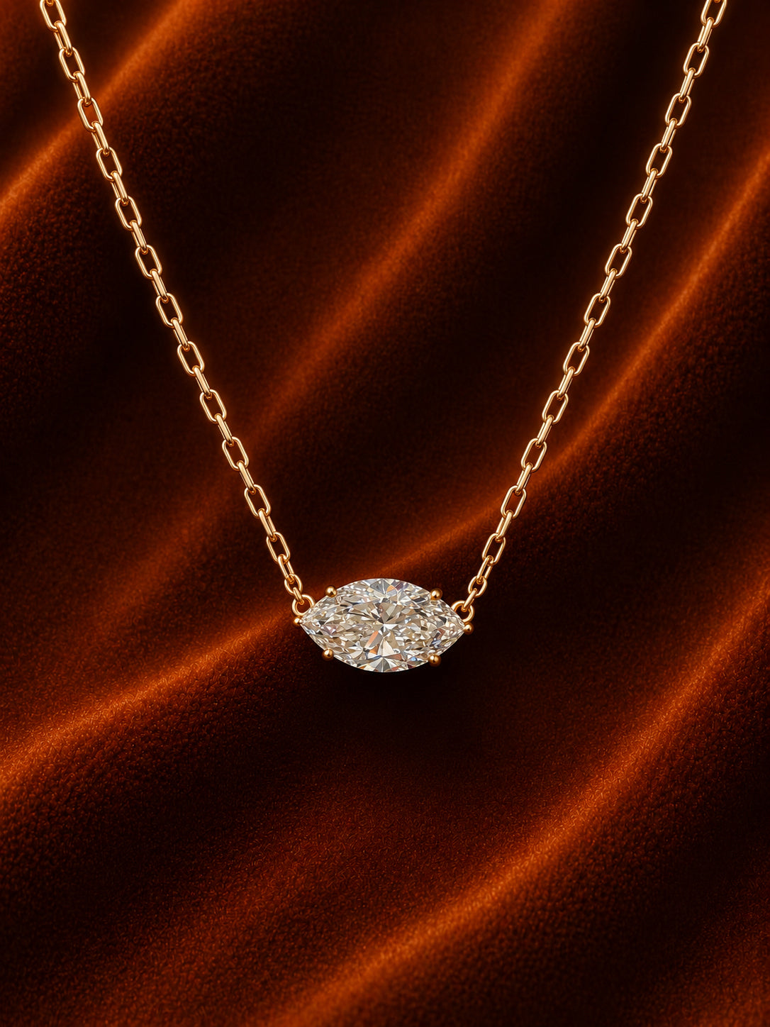 Marquise Axis Necklace by MONICONIC