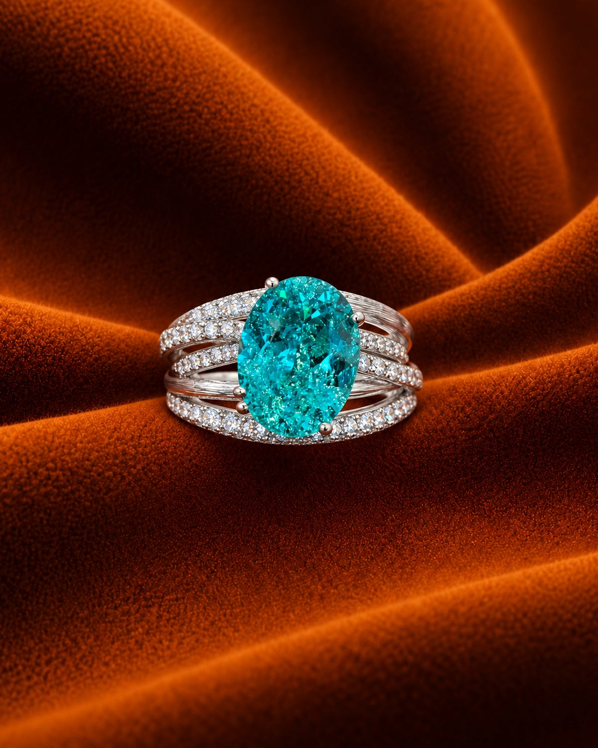 Aqua Lumen Ring by MONICONIC