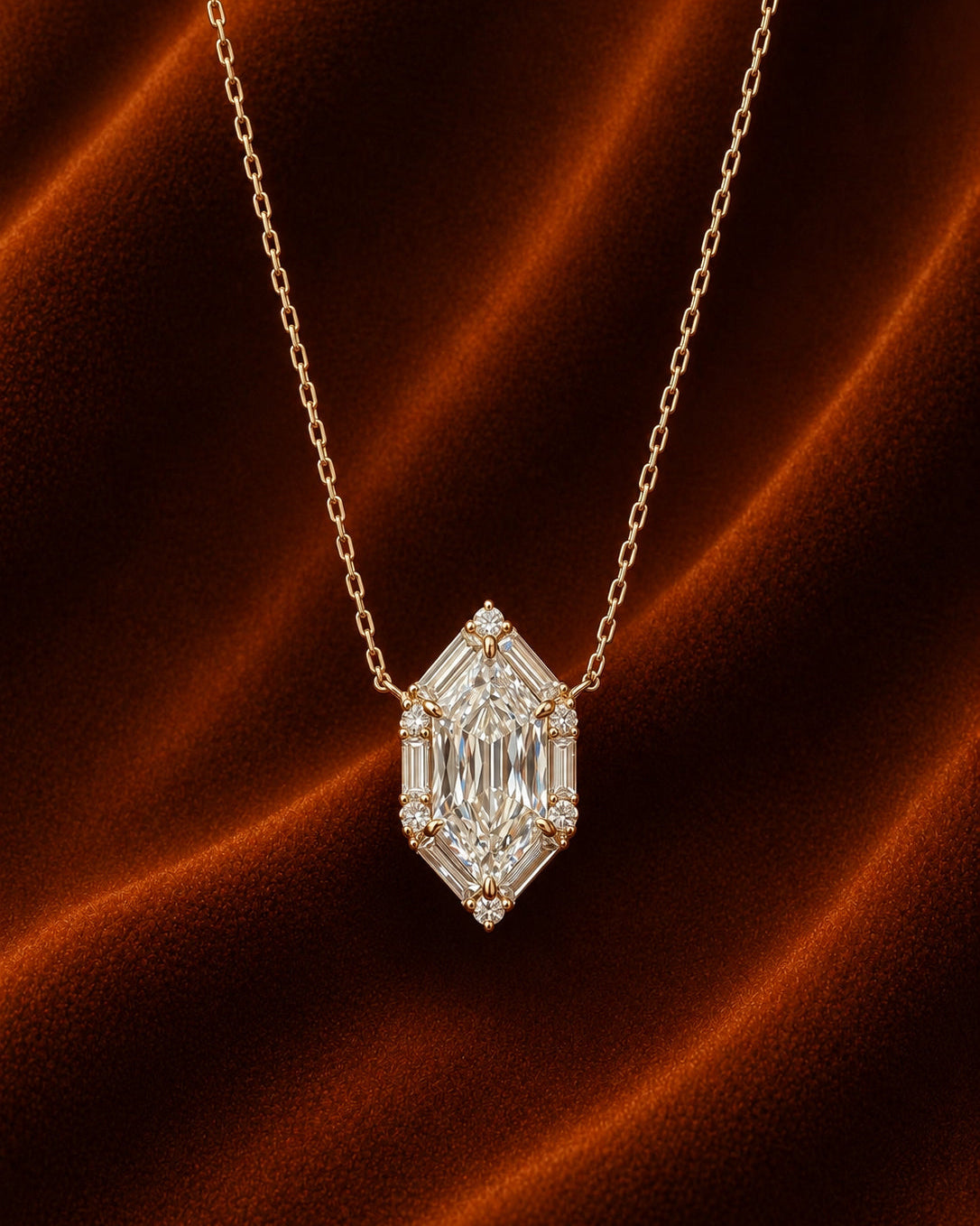 Hexa Marquise Necklace by MONICONIC