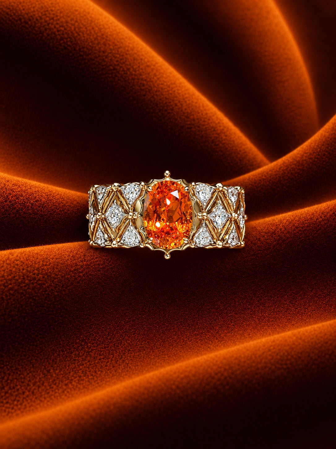 Ember Lattice Ring by MONICONIC