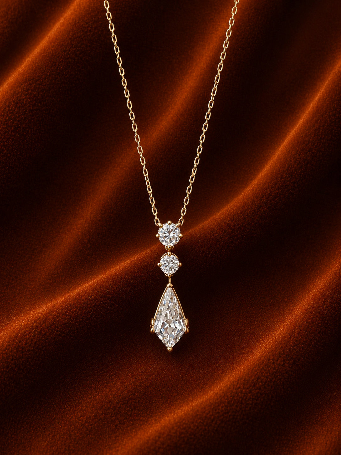 Kite Drop Necklace by MONICONIC
