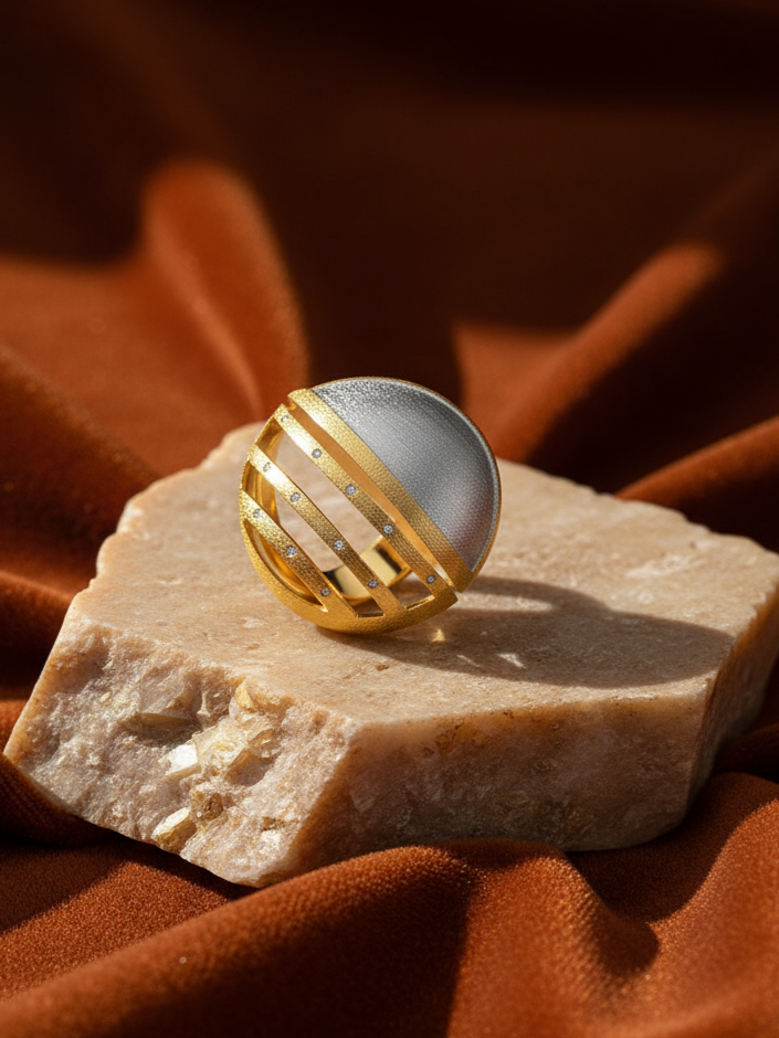 GOLDEN HOUR CELESTIAL ARC RING