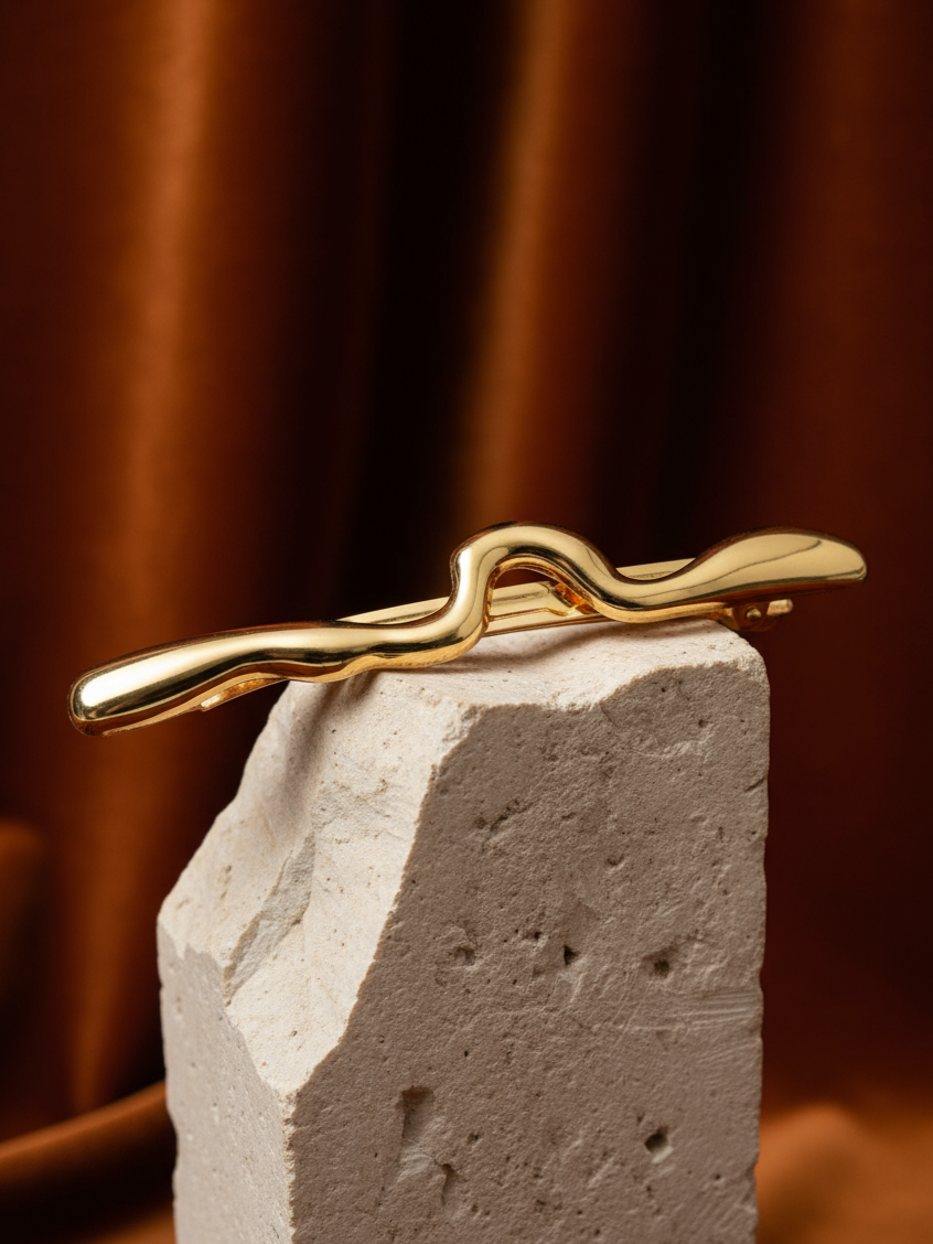 RIPPLE LINE BARRETTE