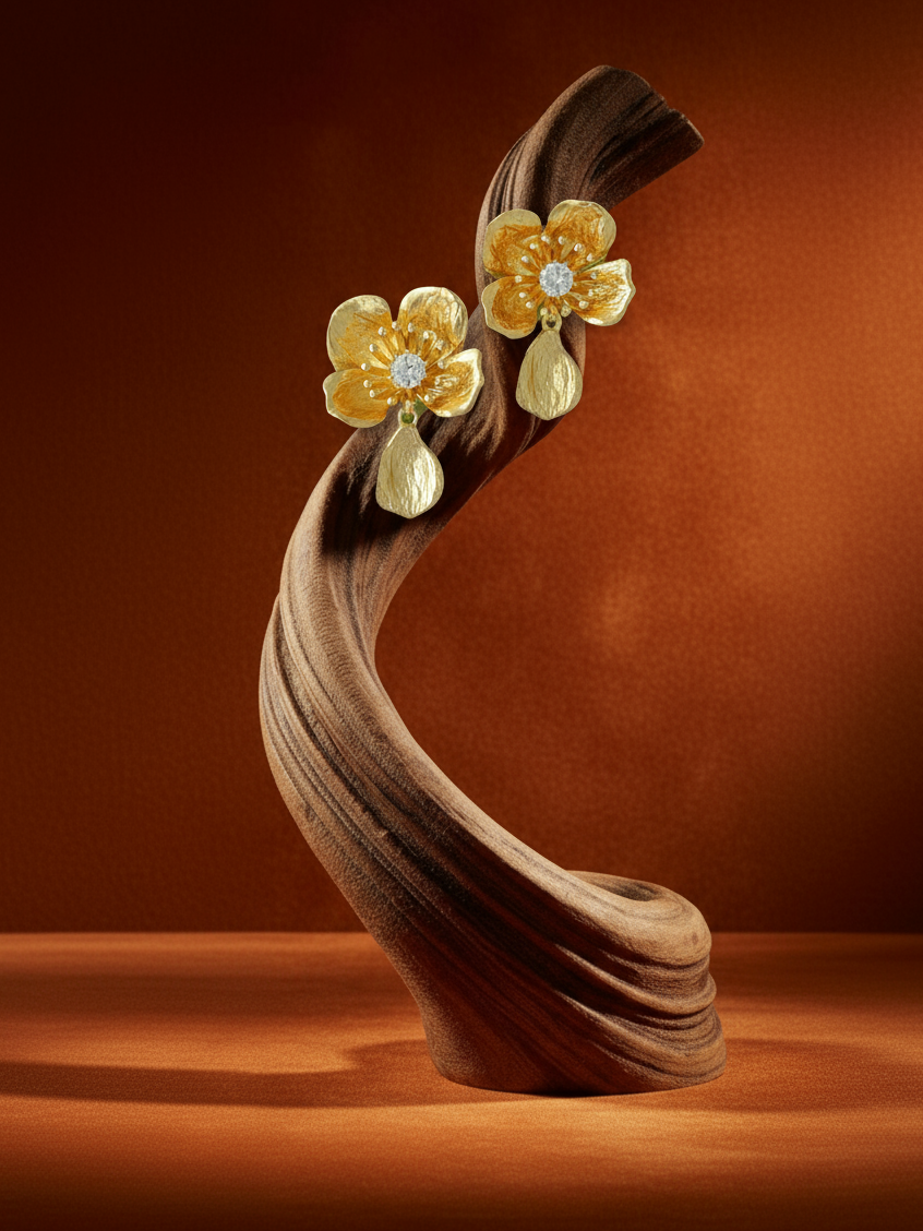 Golden Petal Drops