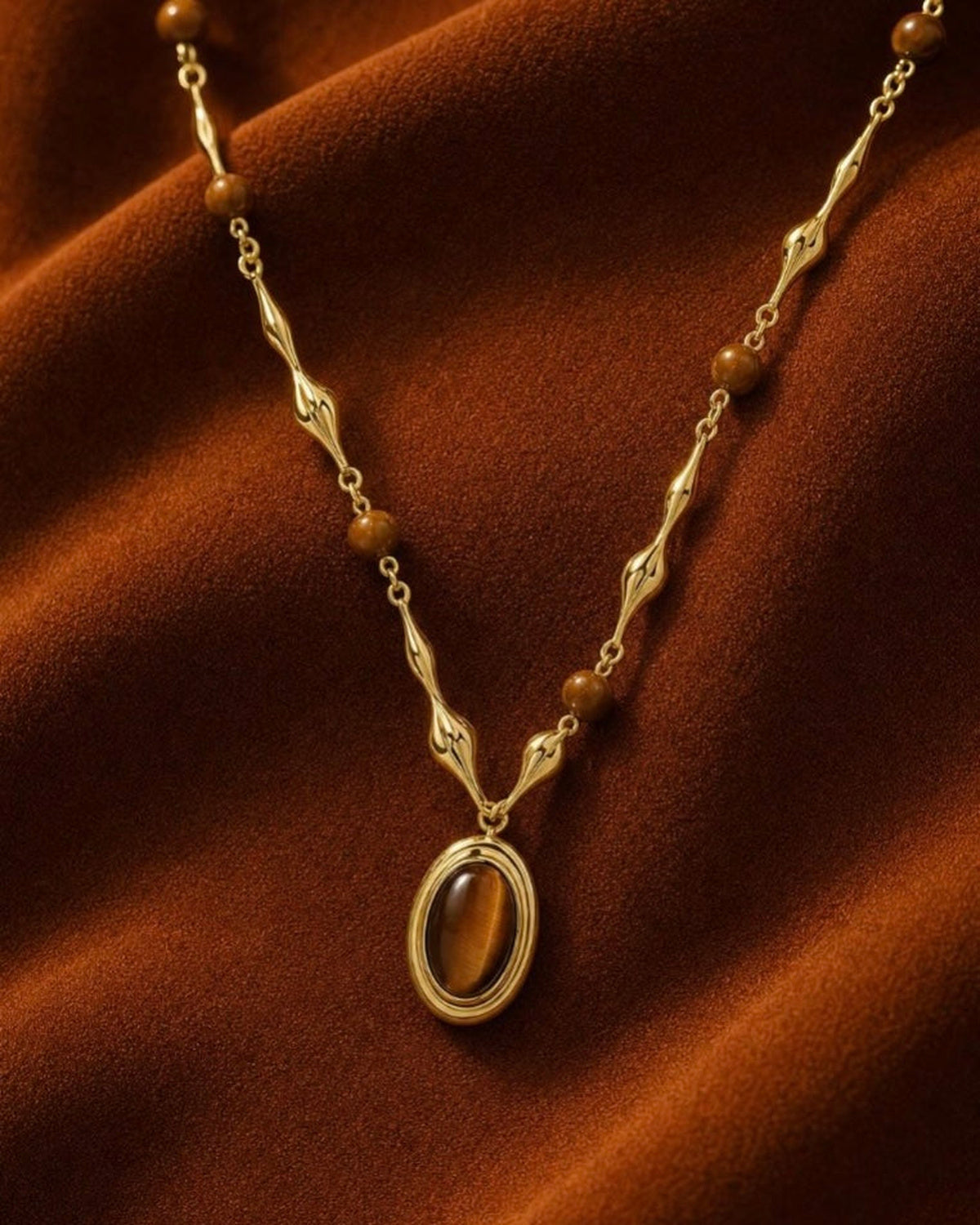 Tiger’s Eye Pendant Necklace