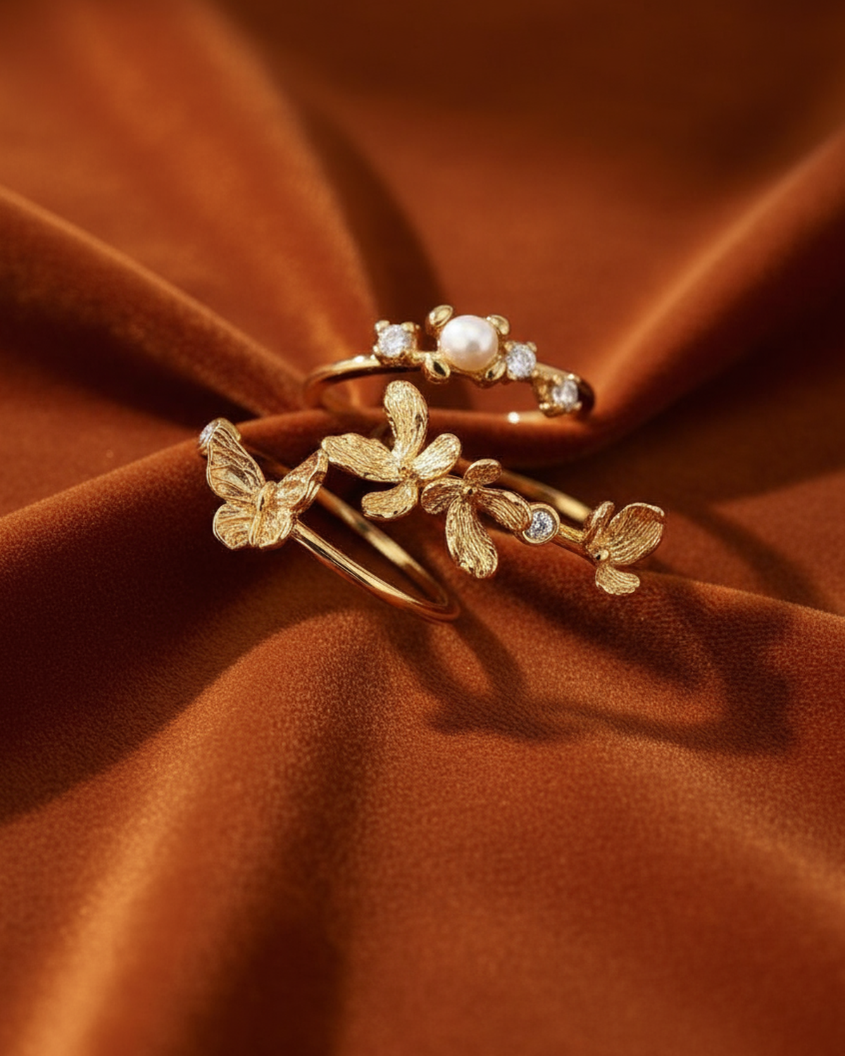 Butterfly Dusk Ring Set