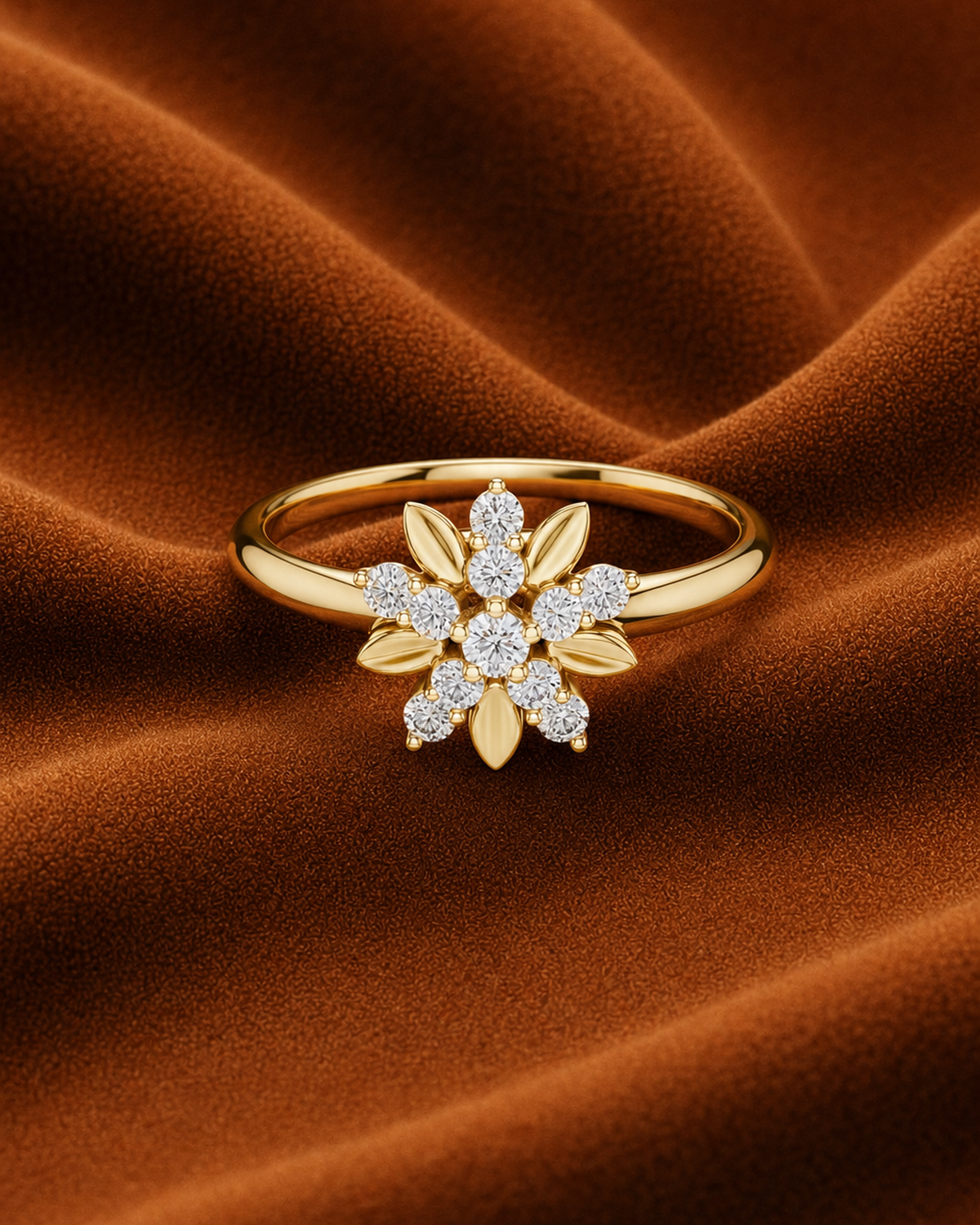 Floral Starburst Ring by MONICONIC